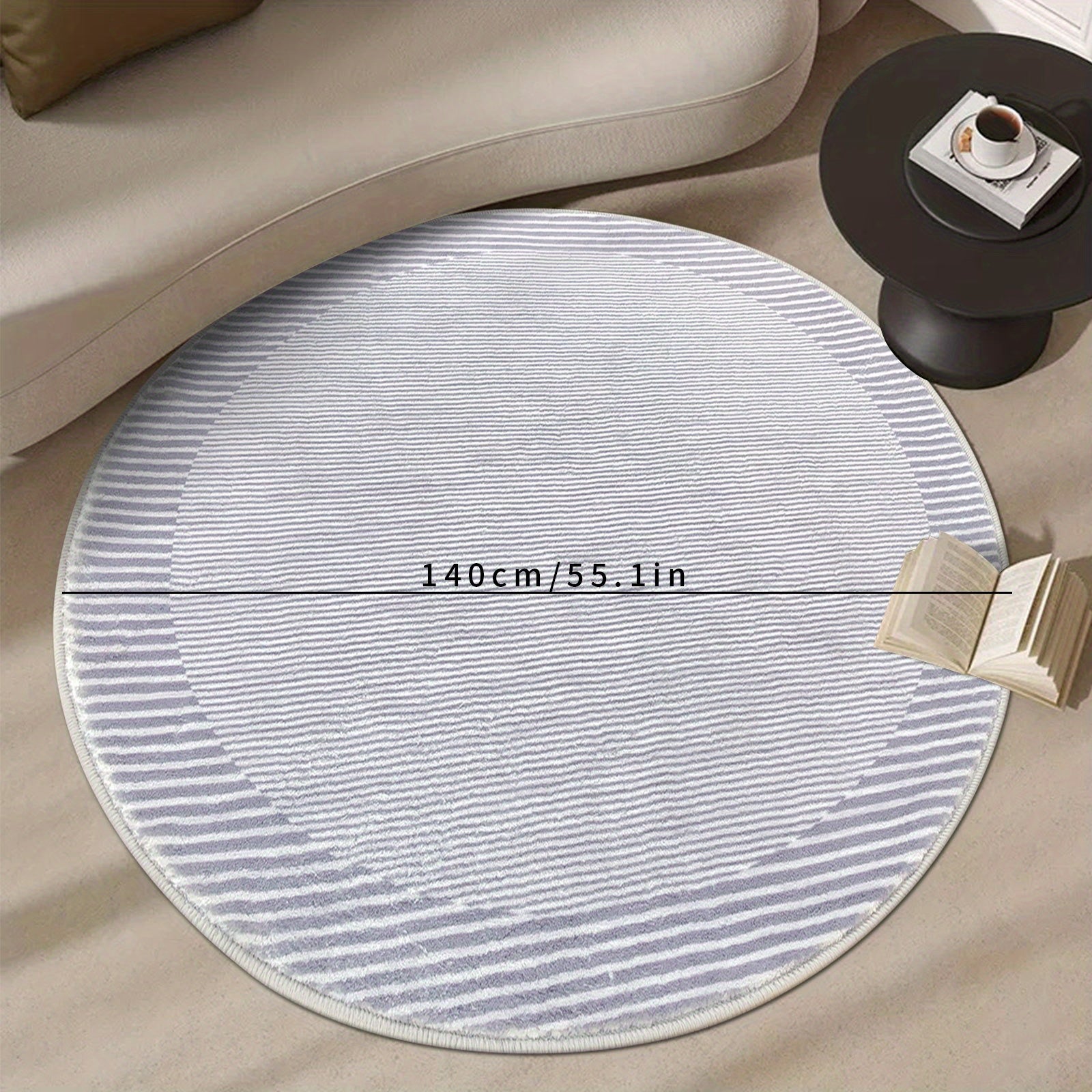 Soft Non Slip Round Floor Carpet Indoor Mat for Room Decor