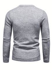 Men's Guitar Pattern Novel Sweater Warm Crew Neck Pullover