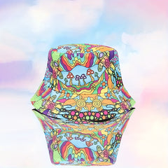 Y2K Reversible Mushroom Print Bucket Hat for Women Men