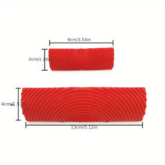 2pcs Rubber Wood Grain Rolling Brush Paint Tool