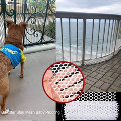 Child Safety Net Balcony Plastic Wire Mesh Fence 10ft X 44 H