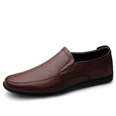 CLOHOO Personalized Leather Loafer Shoes Non Slip Lightweight Shoes