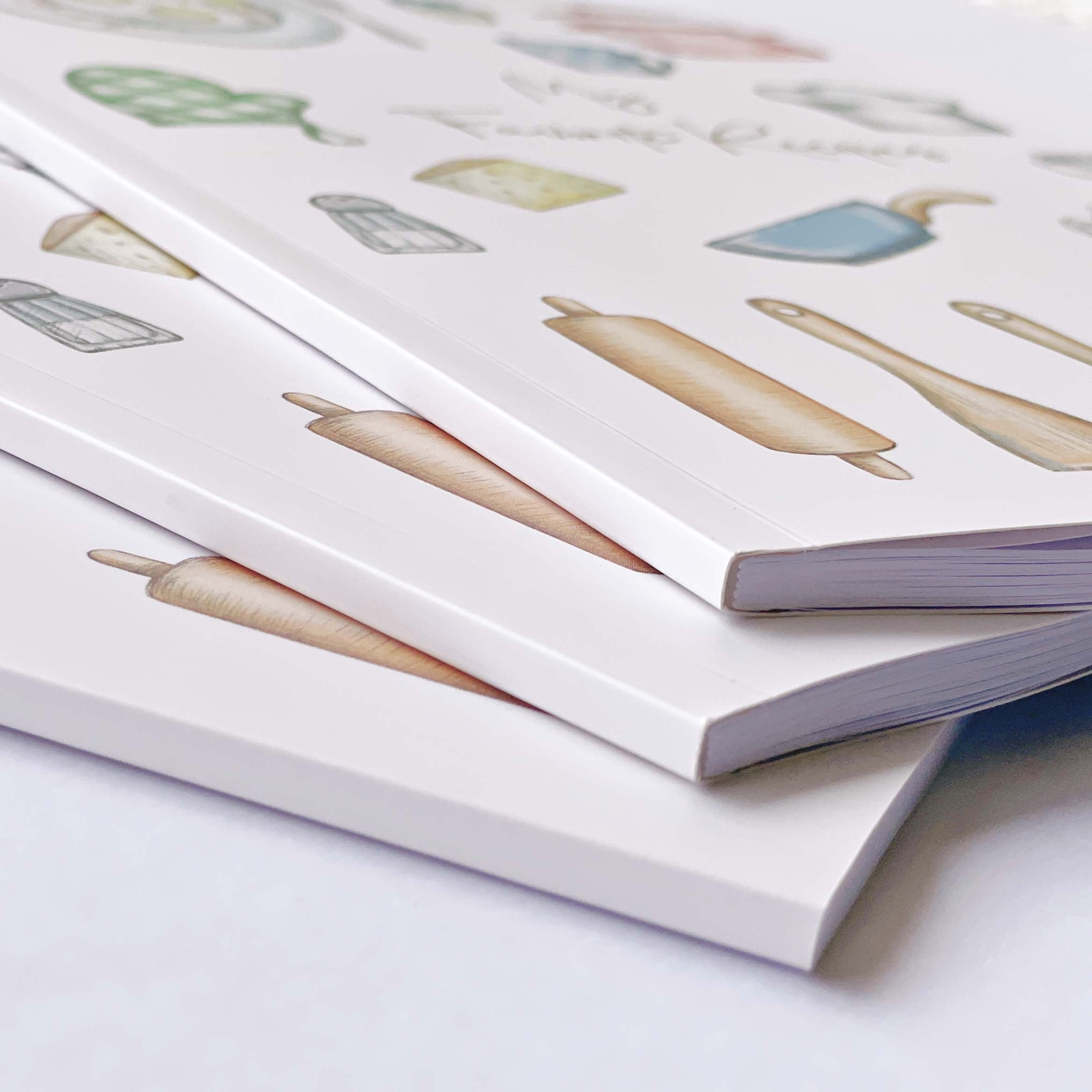 Large Size B5 Blank Recipe Book for 80 Recipes