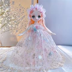 Charming 9 Inch BJD Doll with Anime Eyes - Ideal Birthday Gift for Kids