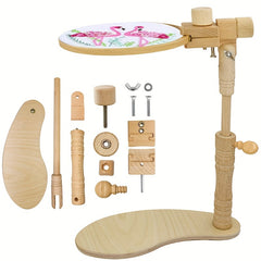 1pc Beech Wood Embroidery Hoop Bracket for Cross Stitching
