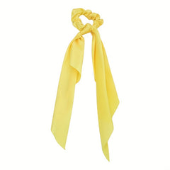 Solid Hair Tie Knotted Ribbon Satin Scrunchie Hair Accessories