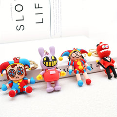 Cartoon Pendant Keychain for Car Keys Backpacks Wallets