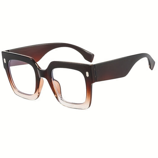Square Clear Lens Glasses For Women Men Block Anti Light Glasses