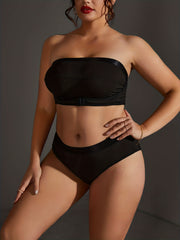  Ribbed Body Shaping Bra & Underwear Lingerie Set