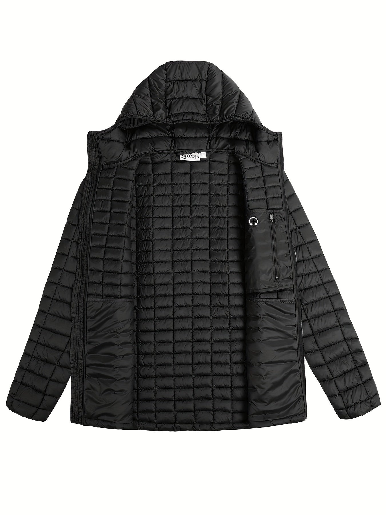 Men's Hooded Lightweight Thermal Packable Winter Jacket