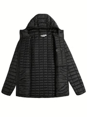 Men's Hooded Lightweight Thermal Packable Winter Jacket