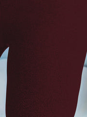  Solid Fleece Lined Leggings High Rise Stretch Leggings