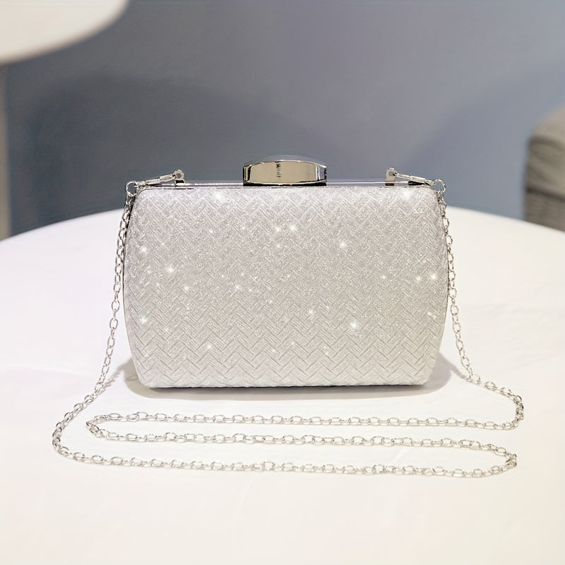 Glitter Clutch Bag Rhinestone Evening Bag Minaudiere & Purse