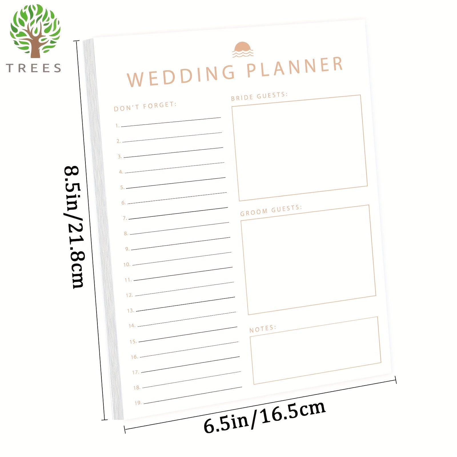 Trees Wedding Planner Book And Organizer For Bride