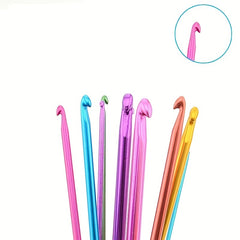 4pcs Hooded Aluminum Crochet Hooks Sweater Needles Knitting Tools