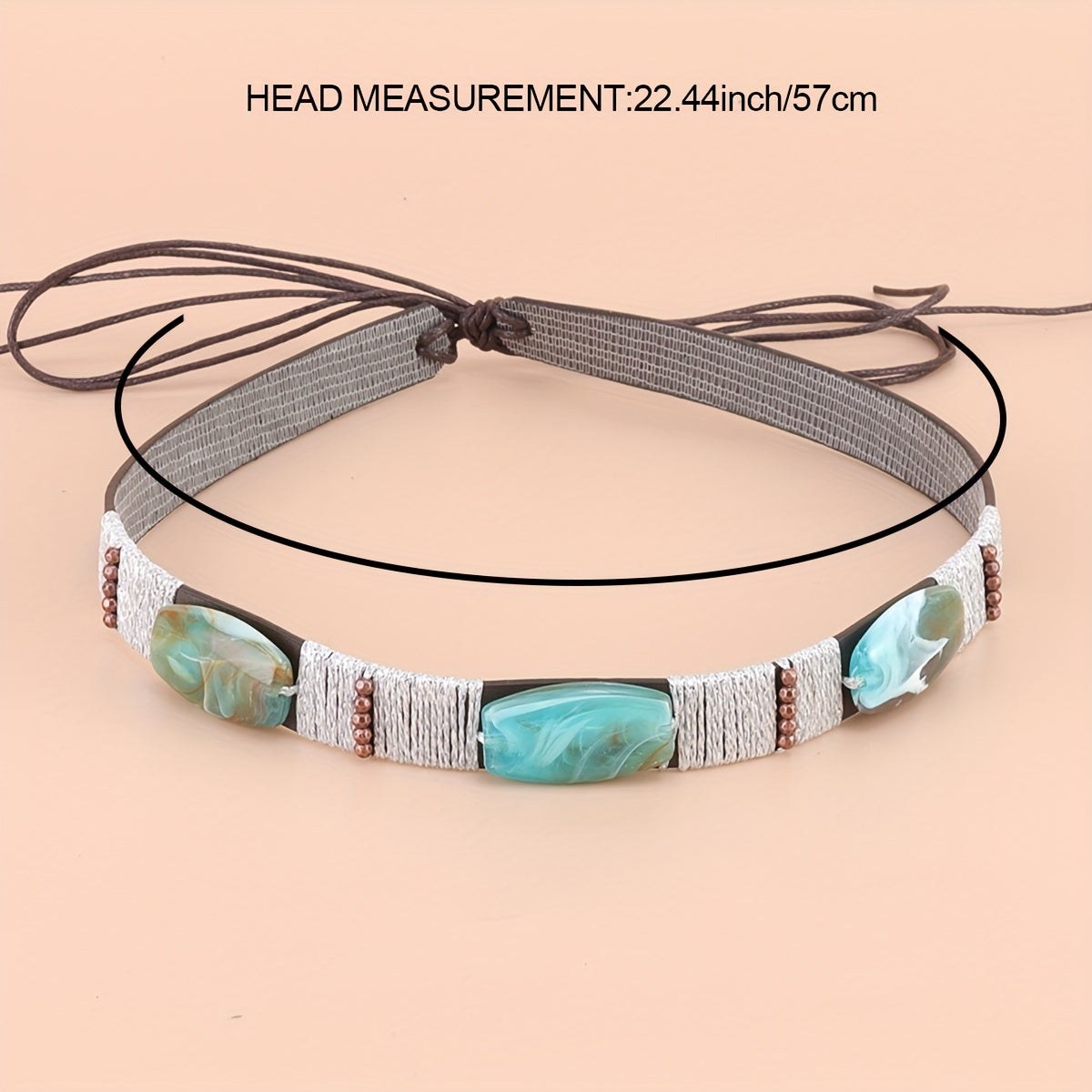 Boho Turquoise Tassel Hat Band Western Style Cowboy Cowgirl Hatband