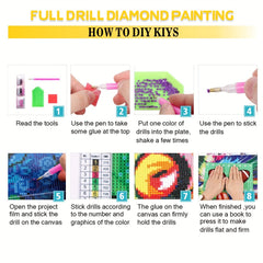 5D Diamond Painting Kit for Adults with Full Tools - Home Wall Decor
