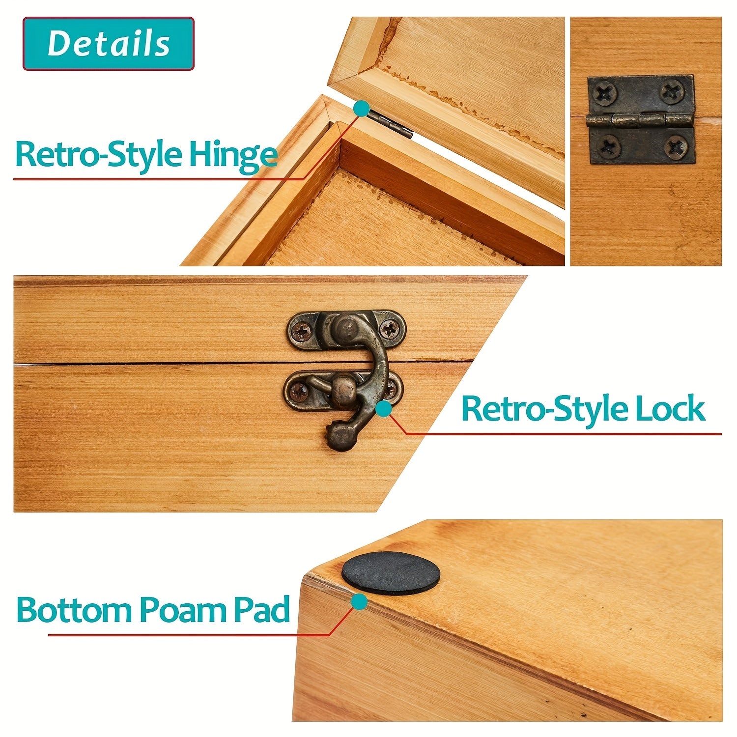 Wooden Sewing Kit Box For Adults with Accessories