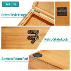 Wooden Sewing Kit Box For Adults with Accessories