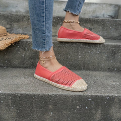 Women's Breathable Espadrille Flat Shoes Slip On Loafers