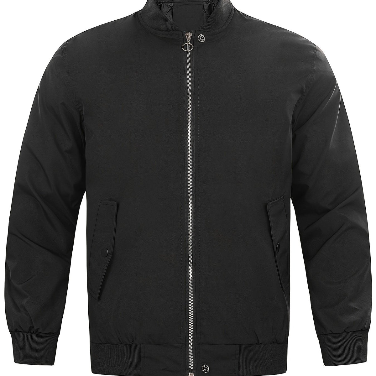 Men's Zip Up Baseball Jacket for Autumn Winter