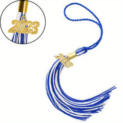 Mixed Two Tone Graduation Tassel Ribbon Cap Decoration for Graduation Party