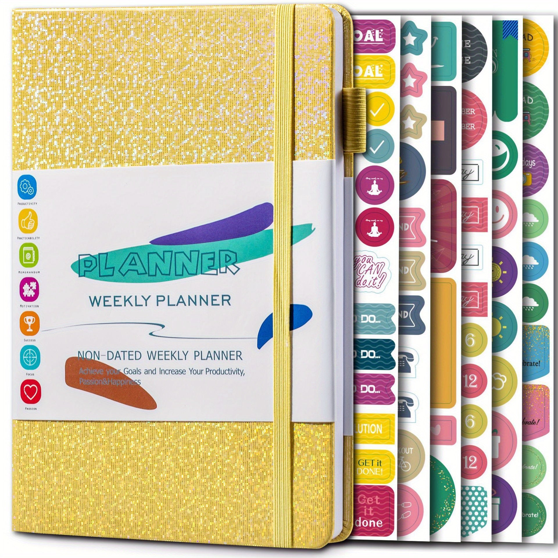 A5 Weekly Planner PU Leather Spiral Journal