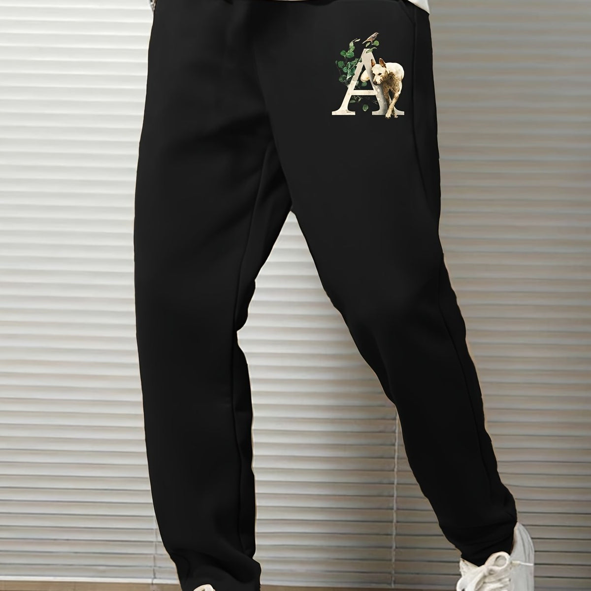 Men s Casual Cartoon Print Jogger Pants Loose Sweatpants