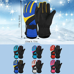 Youth Winter Waterproof Ski Gloves - Windproof Warm Gloves for Kids