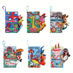 Baby Toddler Toys Tail Cloth Book Tear resistant Baby Cloth Book