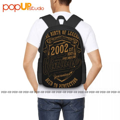 18th Birthday Funny Legends Backpack Large Capacity Bookbag
