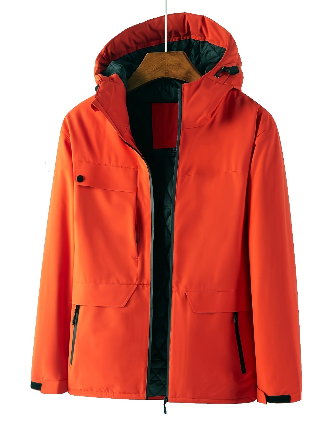 Men's Windproof Hooded Cotton Padded Jacket for Winter