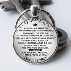 Vintage English Keychain Necklace for Boys