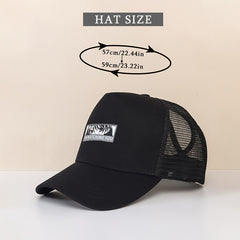 Cotton Baseball Cap & Cartoon Girl Print Sun Visor Hat