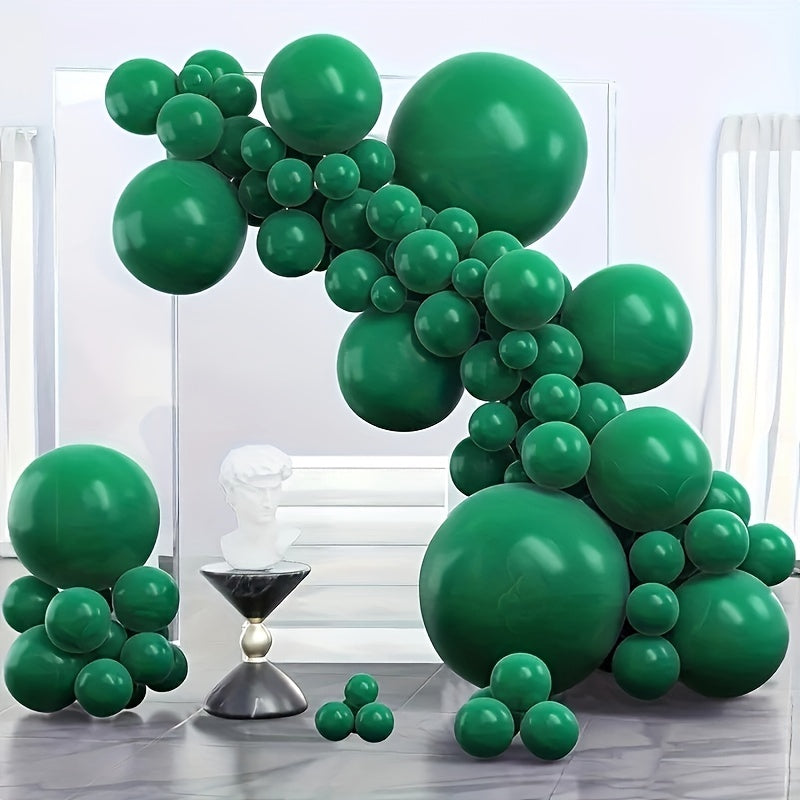 100pcs Dark Green 10 inch Latex Balloons Party Balloon Wreath Accessories