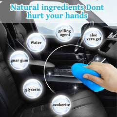 2 Bottles Car Cleaning Soft Adhesive for Air Vent and Keyboard
