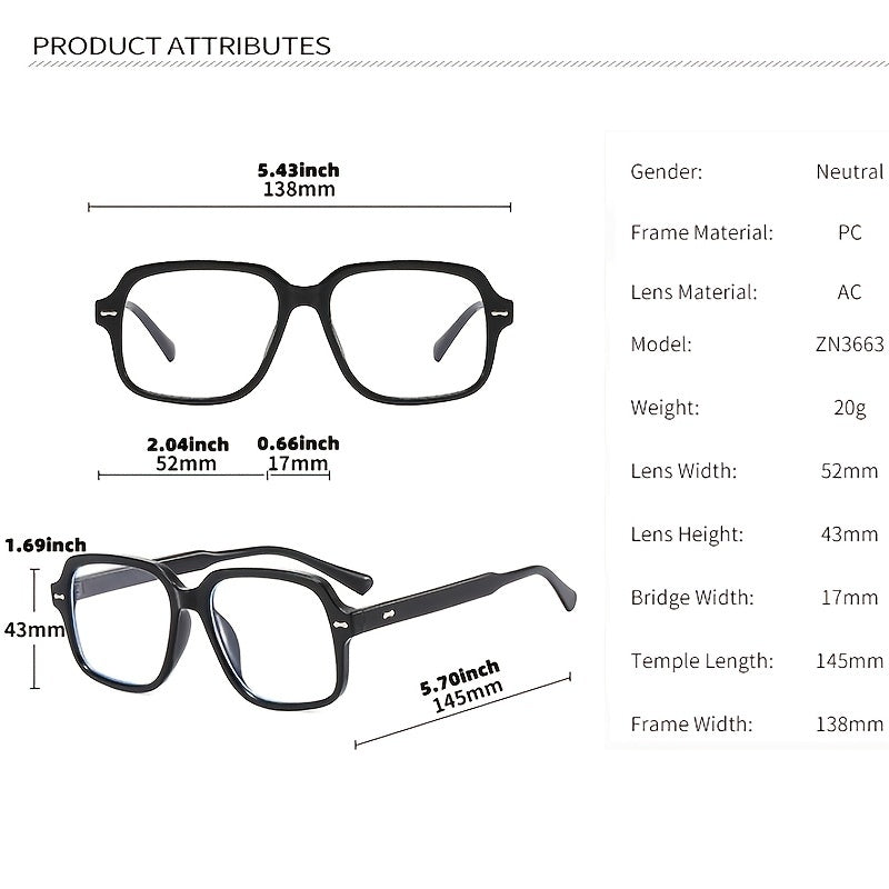 Vintage Retro Men Anti BlueRay Glasses Men