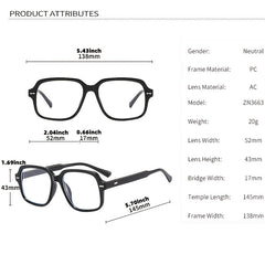 Vintage Retro Men Anti BlueRay Glasses Men