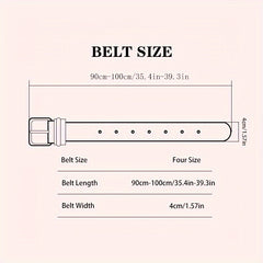 Men's Heavy Duty Web Belt Solid Color Hole Buckle Waist Strap