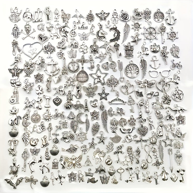 30pcs Mixed Metal Charms for DIY Bracelet Necklace Making