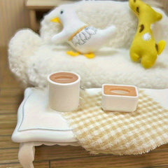 1:12 Dollhouse Tissue Box Set x2 Realistic Plastic Accessories for Home Decor