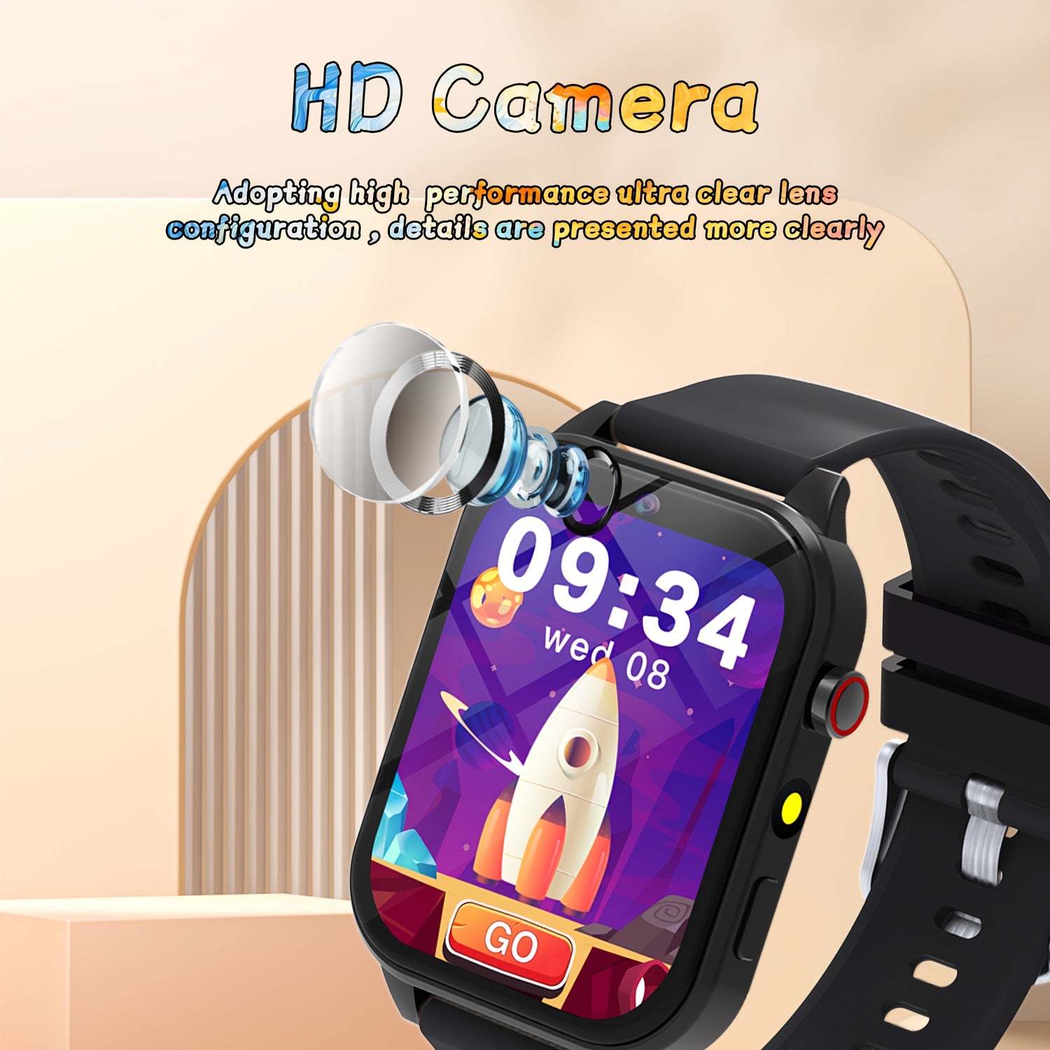 Smartwatch for Teens Game Watch with Educational Games Calculator Flashlight
