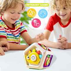 Baby Activity Cube Sensory Busy Cube for Toddlers 1st Birthday