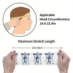 Jesus Unisex Sports Headband Moisture Wicking Breathable Polyester