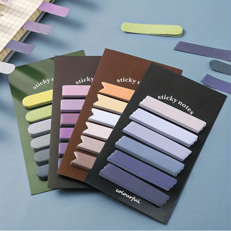 480pcs Gradient Sticky Notes Student Classification Index Stickers