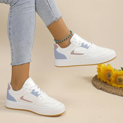 Women's Colorblock Skate Shoes Casual Low Top Sneakers