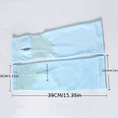 Summer Sunscreen Sleeve Solid Elasticity Cycling Fingerless Fishing Ice Sleeve