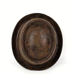 Men Fedora Hat Flat Pork Pie Hat Gentleman Dad Bowler