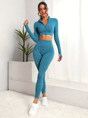 Leopard Print Workout Set for Women&rsquo;s Activewear