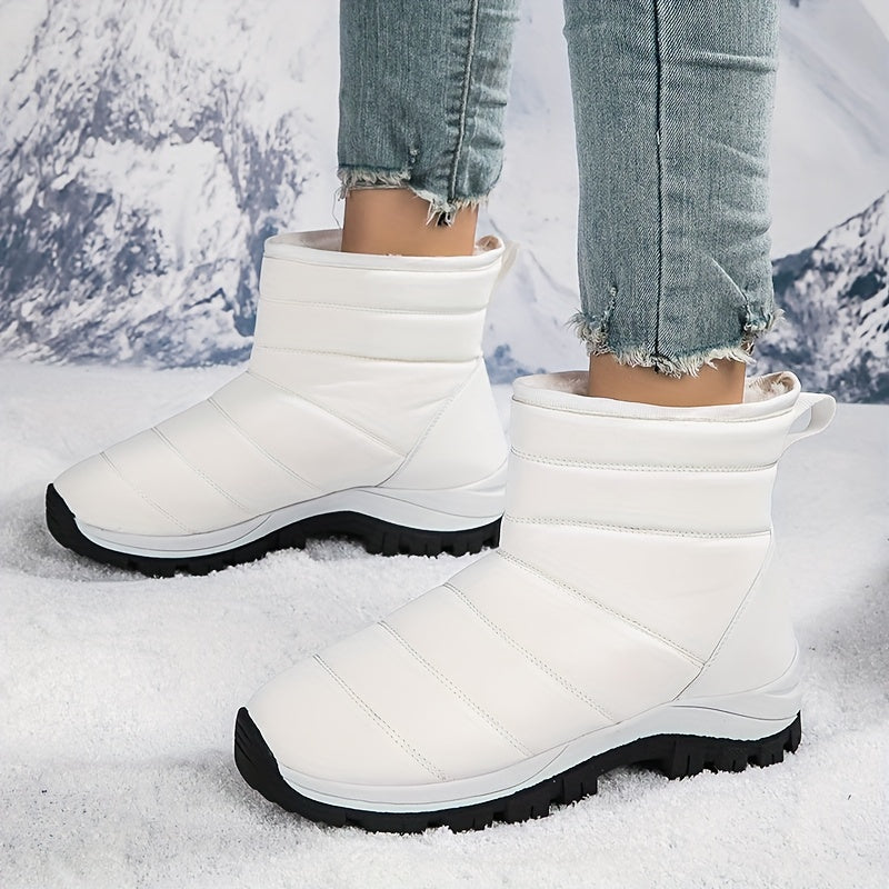Women's Thickened Snow Boots Warm Non Slip Outdoor Shoes